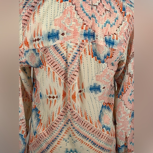 Dolan Anthropologie | Mesilla Peasant Blouse Popover Aztec Southwestern Small - Picture 6 of 8